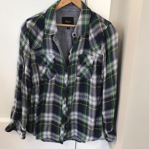 Rails plaid button down shirt